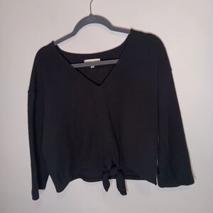 Texture & Thread Madewell Black Knot Top